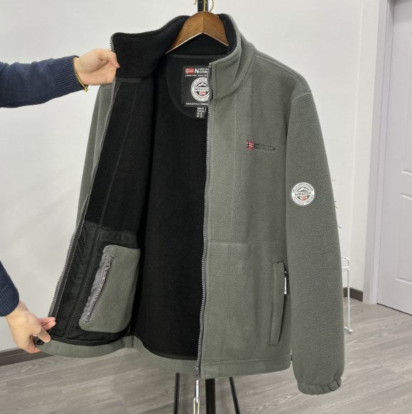 🎉 ¡Rebajas! 🏆🧥【Súper Ventas🔥】【XS-3XL】Chaqueta Hombre de Terciopelo Grueso - Abrigo Invierno Cálido y Casual --3838989