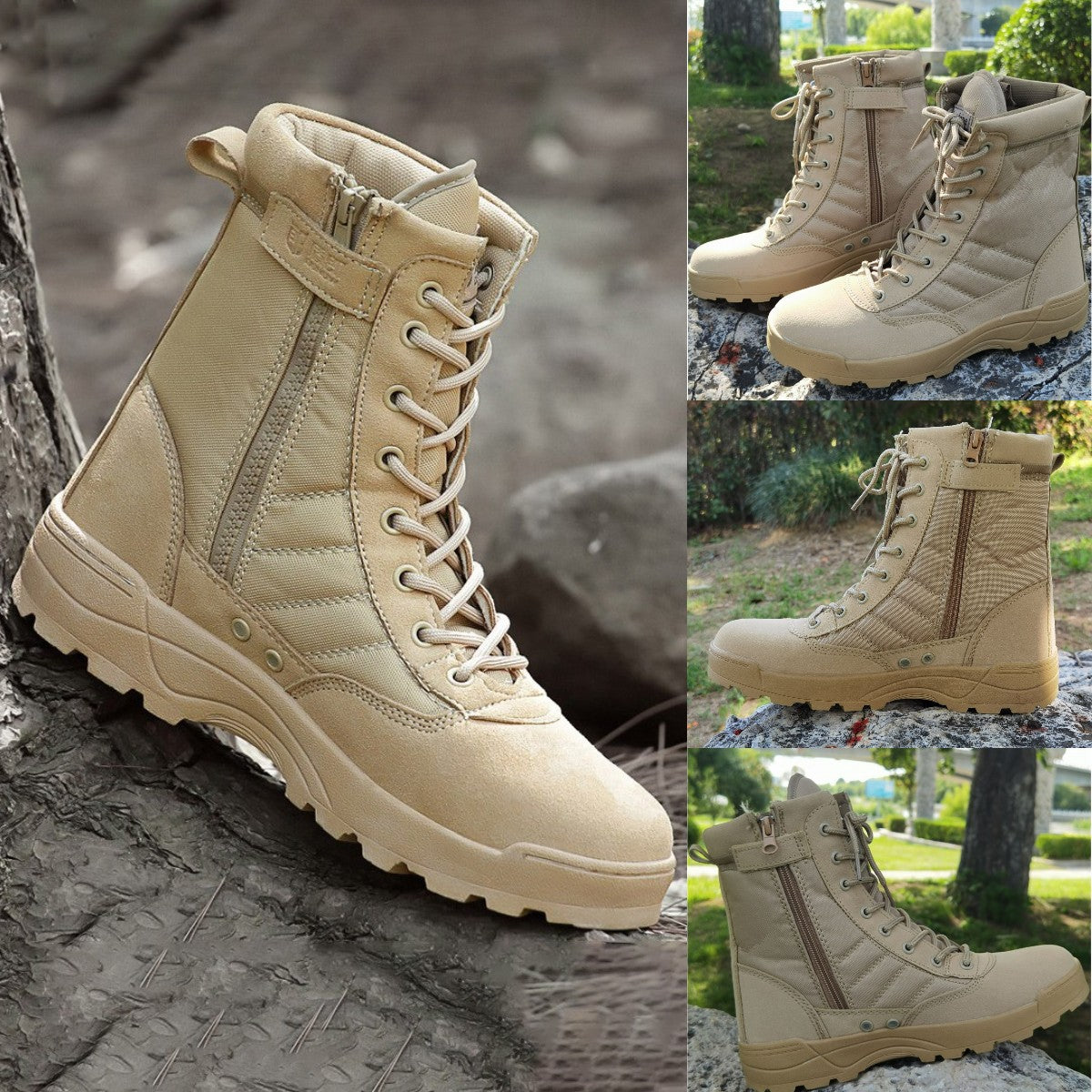 👍 【39-45】Botas militares de hombre para senderismo y montañismo al aire libre.