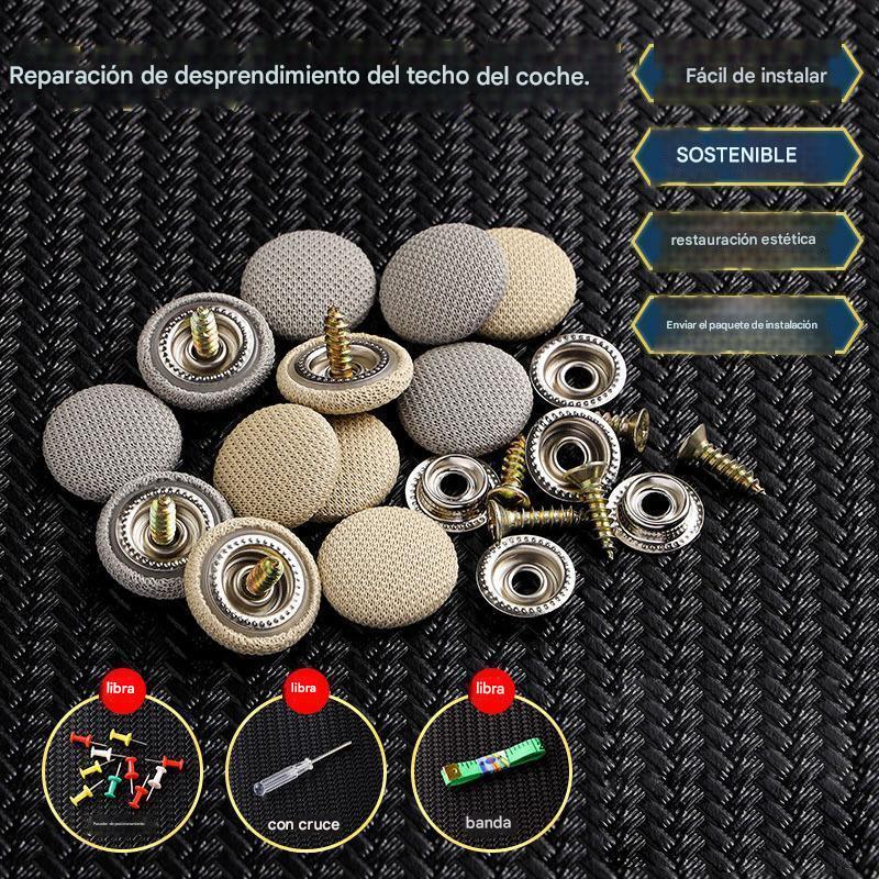 🔥【30% OFF】La lona del techo del coche se cae, repara el broche de sujeción de los clavos. Modificación y reacondicionamiento del interior del coche sin desmontaje (incluye kit de herramientas de instalación + destornillador + toalla).