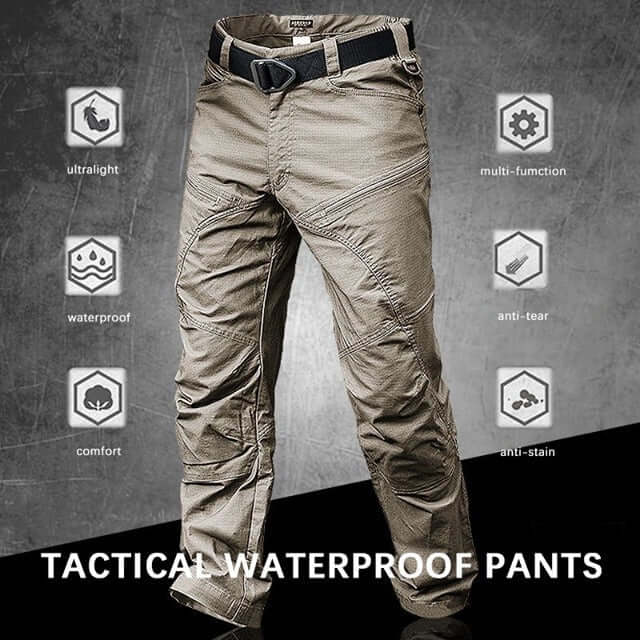 Pantalones militares impermeables tácticos multifuncionales para hombre-3866568