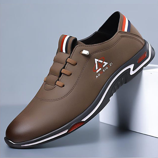 👞【Venta caliente🏆】【39-44】2024 Zapatos casuales de cuero genuino para hombre--3866260