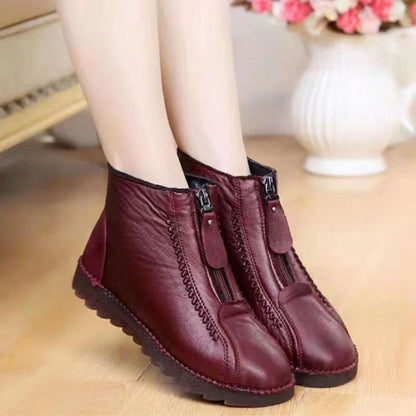 【35-41】Zapatos antideslizantes de cuero italianos hechos a mano para mujer.