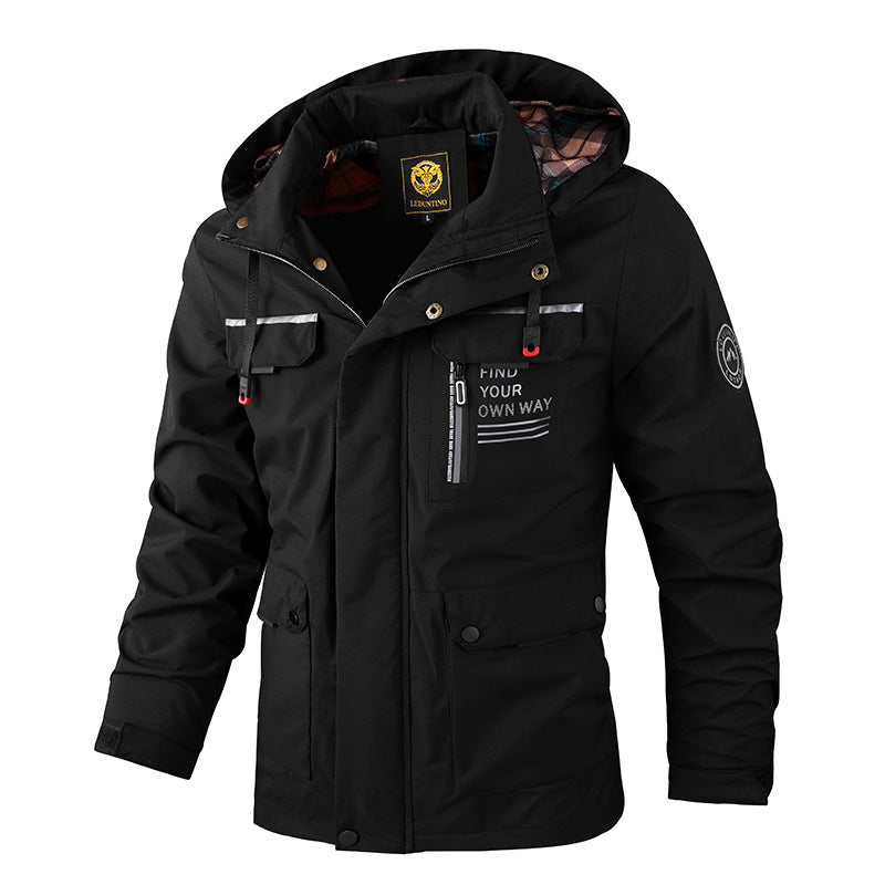 🔥【M~4XL】 2024 Nueva chaqueta de montañismo al aire libre impermeable a prueba de viento para hombres 3832410