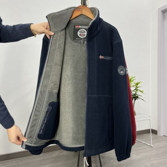 🎉 ¡Rebajas! 🏆🧥【Súper Ventas🔥】【XS-3XL】Chaqueta Hombre de Terciopelo Grueso - Abrigo Invierno Cálido y Casual --3838989