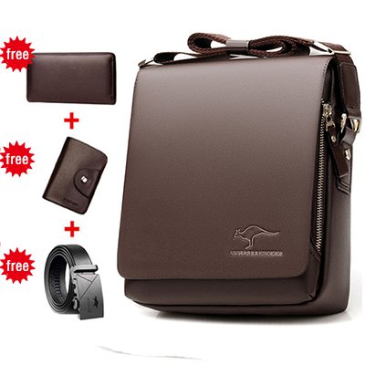 Bolso de hombro para hombre/Bolso de negocios informal [Compre 1 y obtenga 4 gratis]--3830904