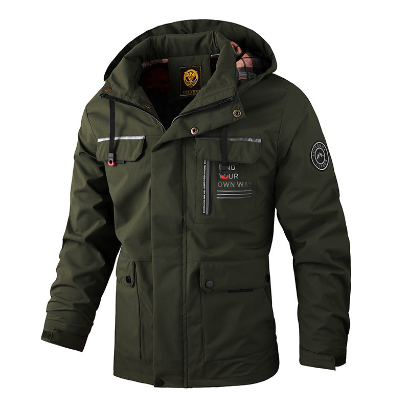 🔥【M~4XL】 2024 Nueva chaqueta de montañismo al aire libre impermeable a prueba de viento para hombres 3832410