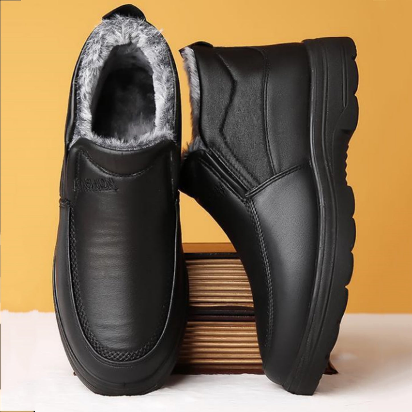 【38-48】Nuevas botas de nieve de invierno para hombre, engrosadas con terciopelo y cálidas._3852813