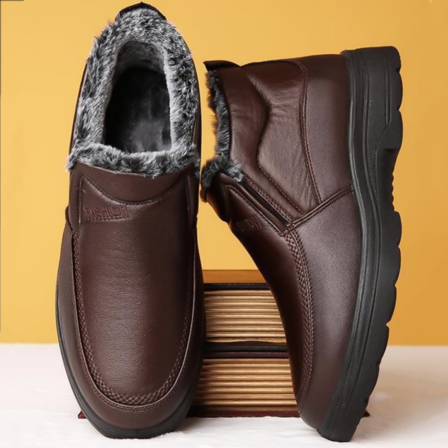 【38-48】Nuevas botas de nieve de invierno para hombre, engrosadas con terciopelo y cálidas._3852813