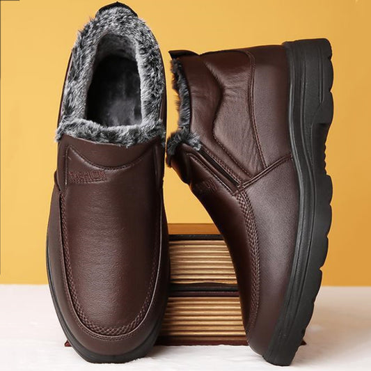 【38-48】Nuevas botas de nieve de invierno para hombre, engrosadas con terciopelo y cálidas._3852813