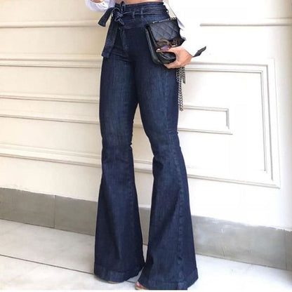 👖Jeans anchos de talle alto, microelásticos y cómodos para todo el día ✨--3854099